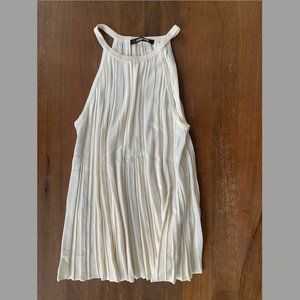 Roberto Cavalli Pleated Halter Tank